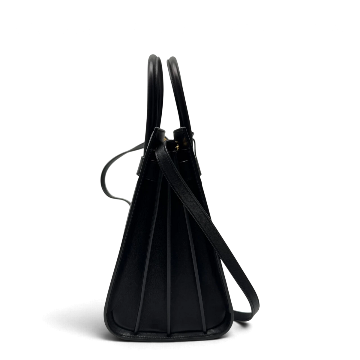 Saint Laurent Handtasche Sac de Jour medium aus Leder schwarz – Seitenansicht