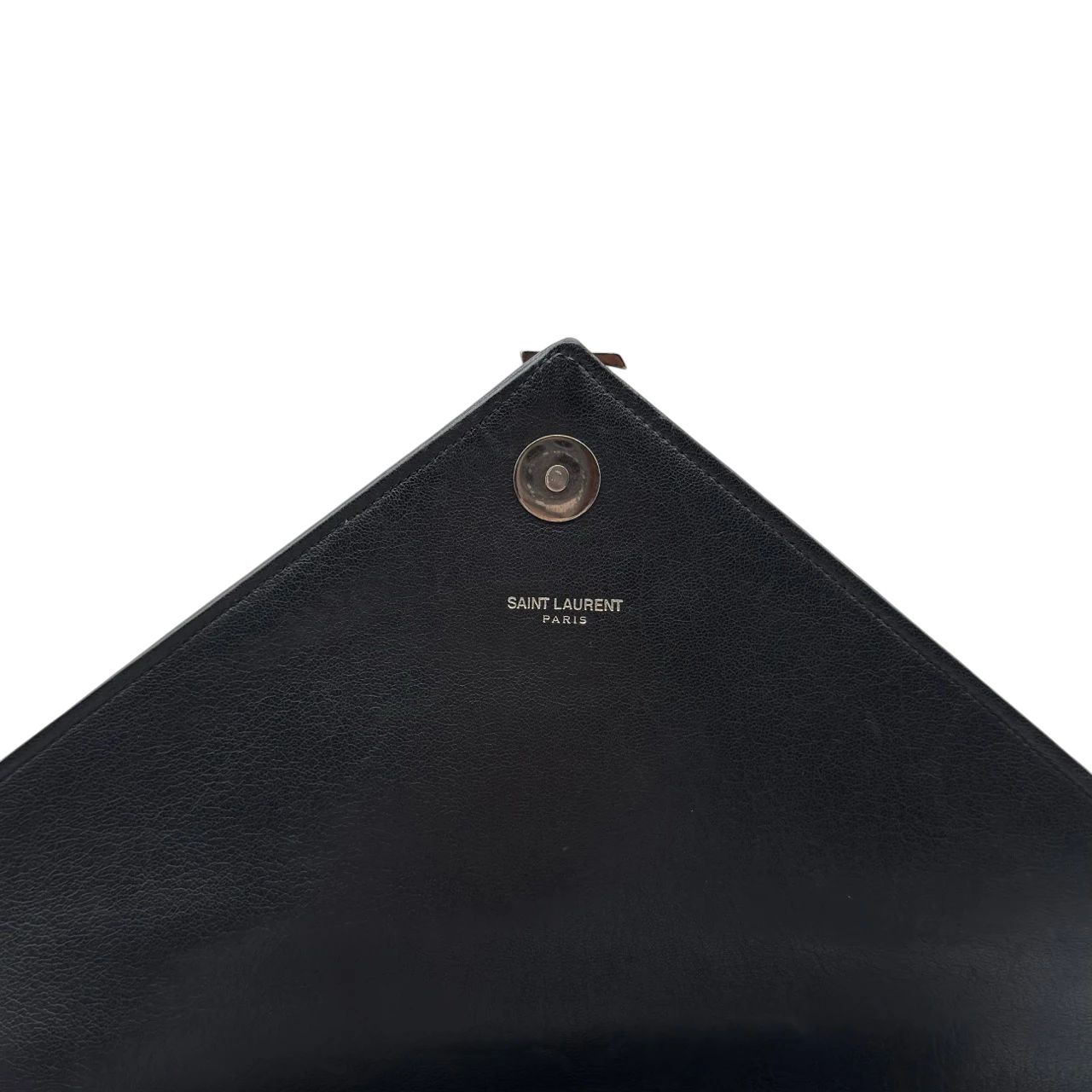Saint Laurent Umhängetasche College Messenger large aus schwarzem Lammleder