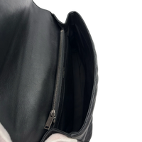Saint Laurent Umhängetasche College Messenger large aus schwarzem Lammleder