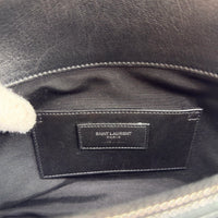 Saint Laurent Umhängetasche College Messenger large aus schwarzem Lammleder