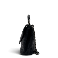 Saint Laurent Umhängetasche College Messenger large aus schwarzem Lammleder