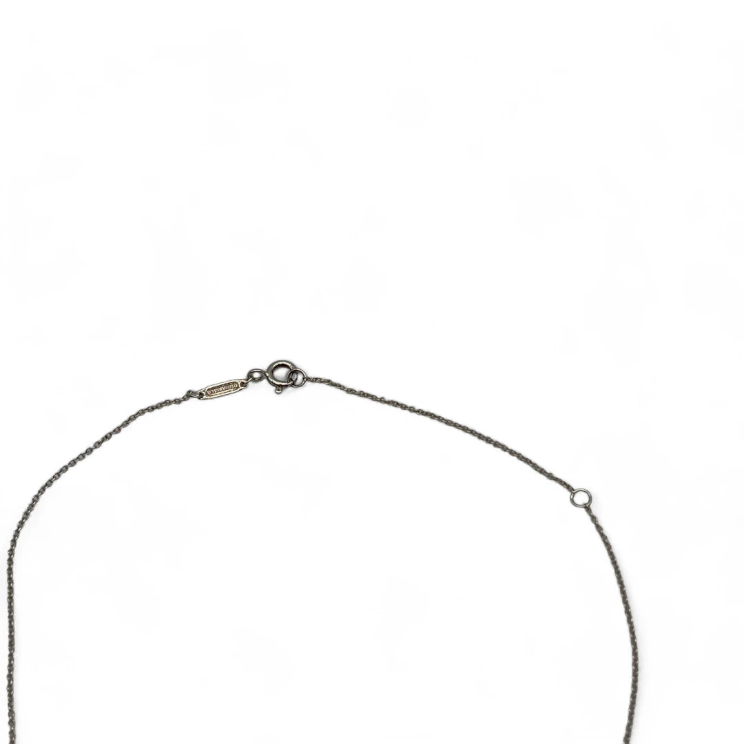 Tiffany & Co. Necklace Sterling Silver 925 double heart red