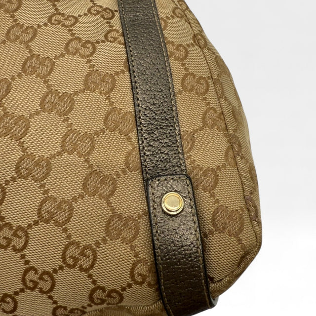 Gucci Handtasche Abbey Shopper khaki Lederdetails monogram beige