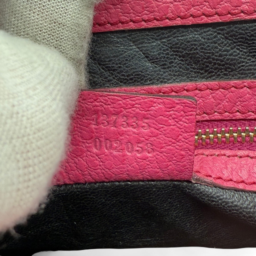 Gucci Handtasche Jackie aus Leder pink