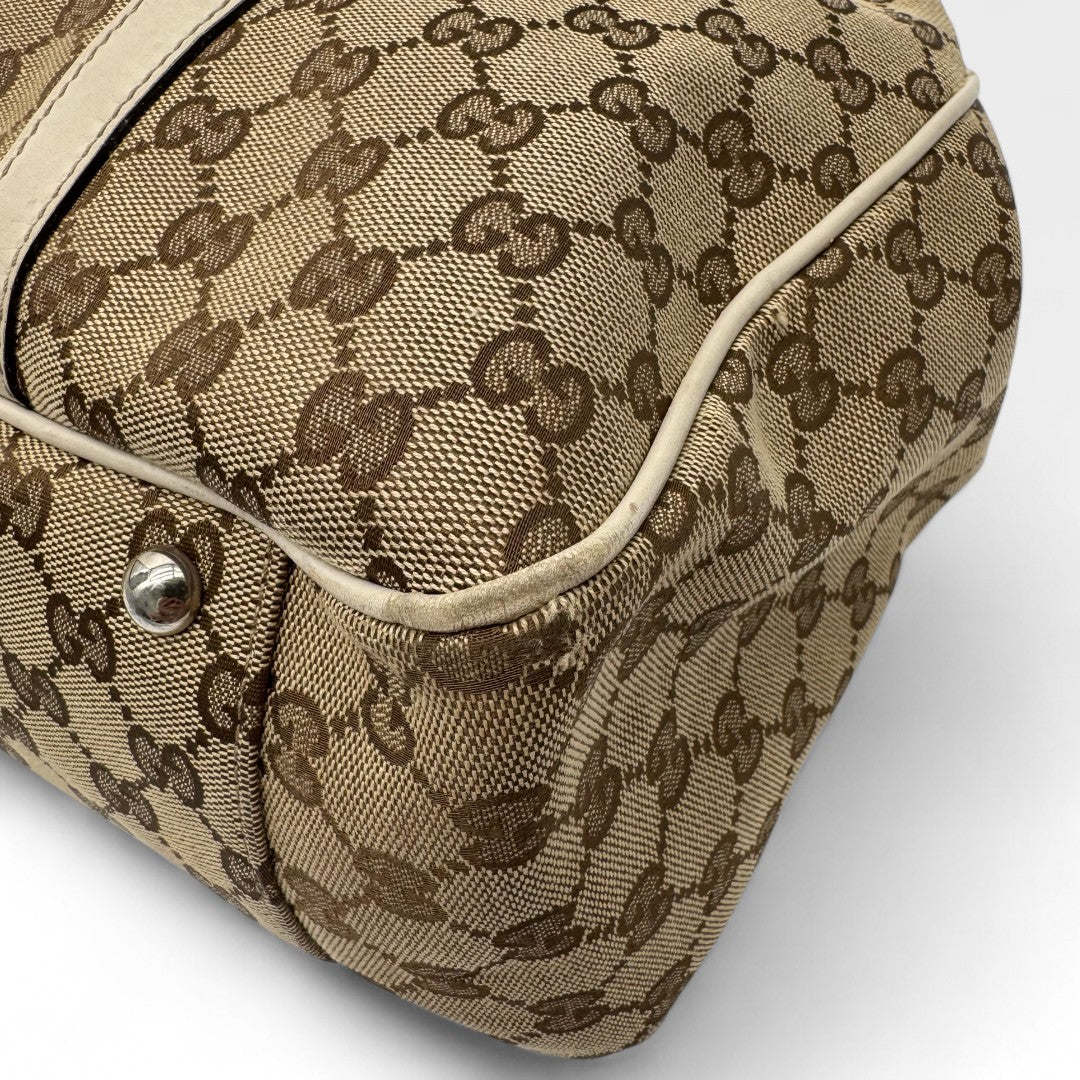 Gucci Handtasche Shopper GG Twins monogram beige