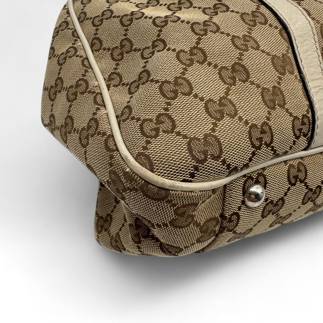 Gucci Handtasche Shopper GG Twins monogram beige
