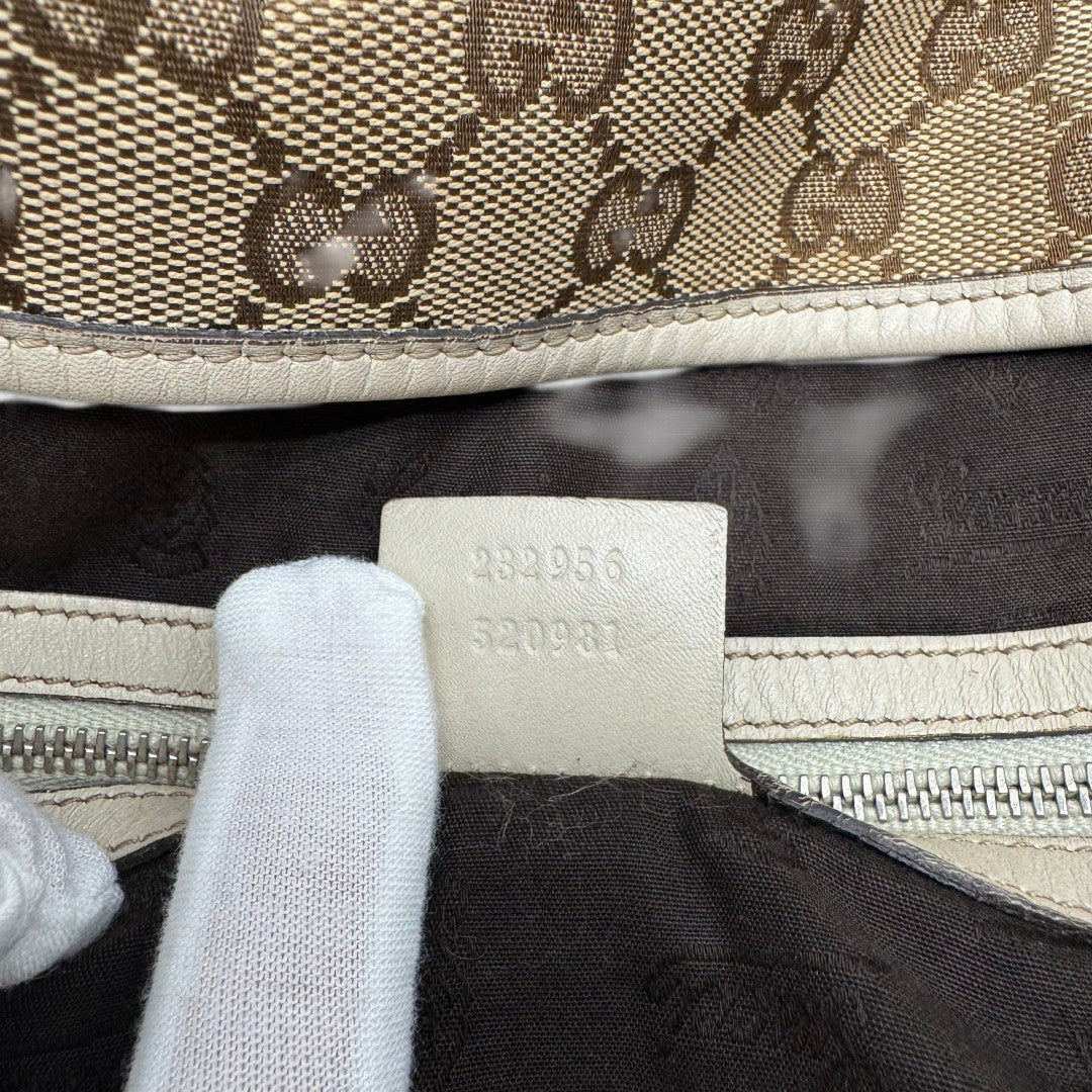 Gucci Handtasche Shopper GG Twins monogram beige