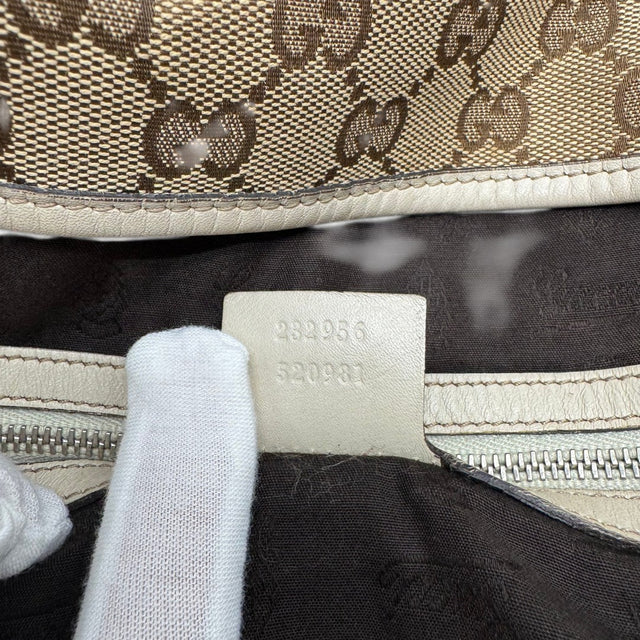 Gucci Handtasche Shopper GG Twins monogram beige