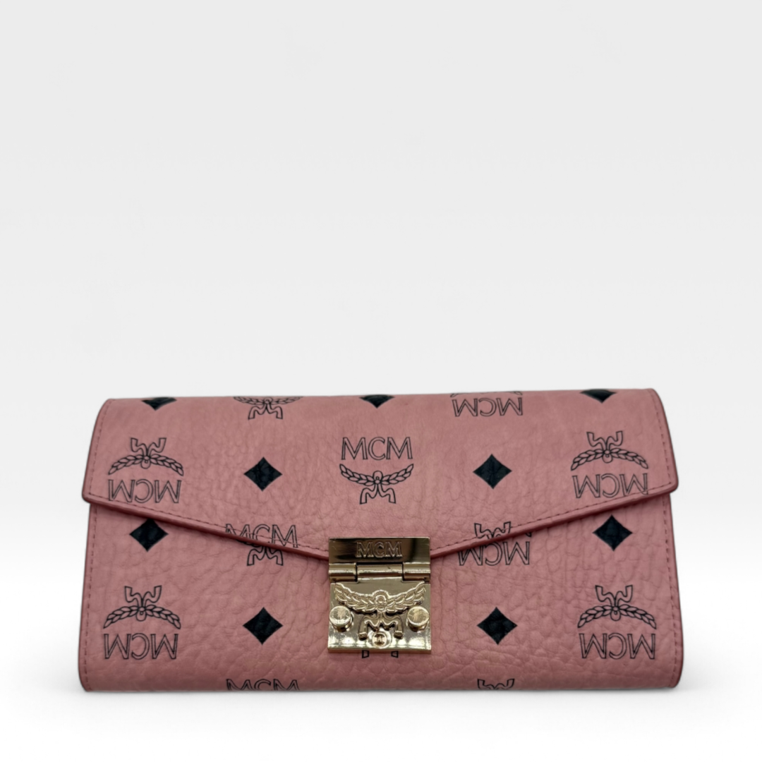 MCM Umhängetasche mit Kette visetos rosa