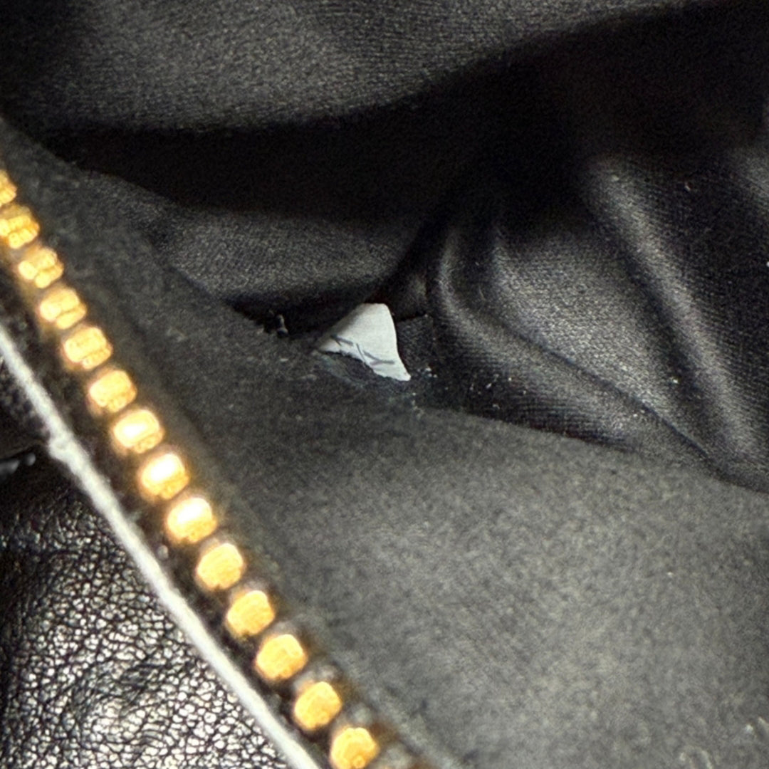 Miu Miu Handtasche Biker mit Umhängegurt aus Denimstoff blau