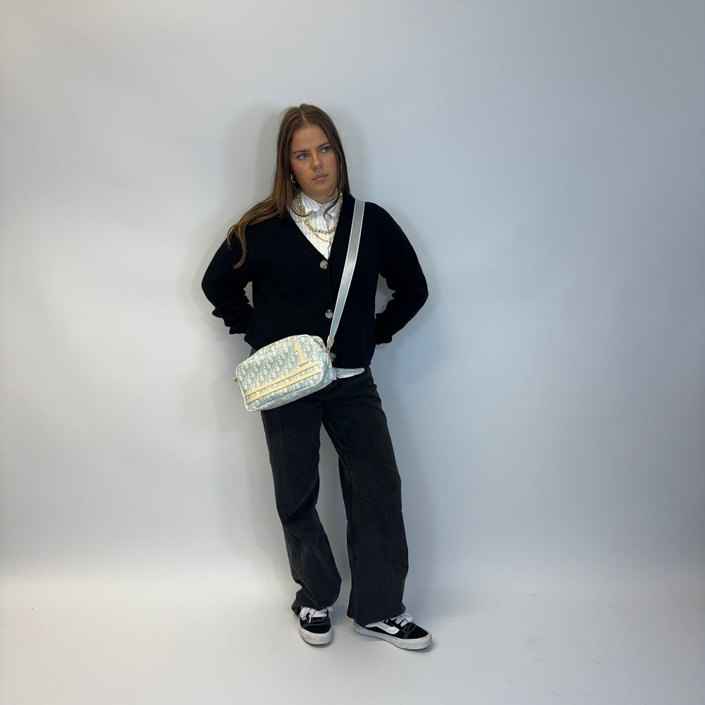 Dior shoulder bag monogram black